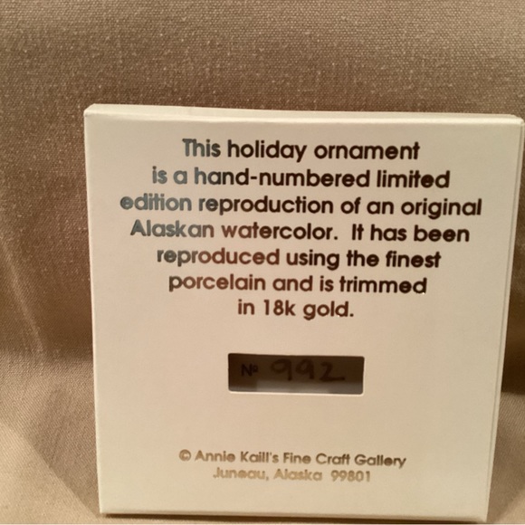 Lavallee Alaskan watercolor ornament - Picture 3 of 3